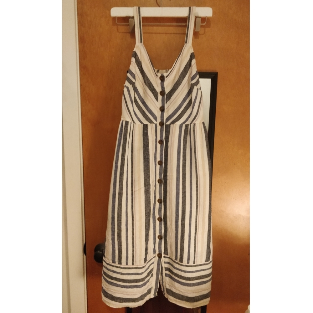 BNWT striped button-front sundress